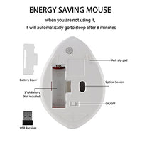 ماوس لاسلكي لطيف شكل الهامستر SUN RAIN Wireless Mouse Cute Hamster Shape Mini Silent Ergonomic Design 2.4G Portable Mouse,1200 DPI USB Cordless Mice for Notebook/MacBook/PC/Laptop/Computer