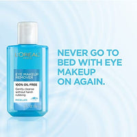 مزيل مكياج العيون من لوريال باريس سكين كير درمو إكسبرتايز خالٍ من الزيت L'Oreal Paris Skincare Dermo-Expertise Oil-Free Eye Makeup Remover, Gentle Eye Makeup Remover, 4 fl. oz.