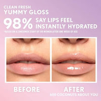 ملمع شفاه كلين فريش يامي من كوفرجيرل - ملمع شفاه COVERGIRL Clean Fresh Yummy Gloss – Lip Gloss, Sheer, Natural Scents, Vegan Formula - Coconuts About You