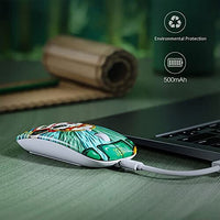 ماوس لاسلكي قابل لإعادة الشحن CHUYI Rechargeable Wireless Quiet Mouse, 1600 DPI Portable Optical Mouse for Travel Office School Home Library, Cordless Silent Mice for PC Computer Laptop Gift (Green)