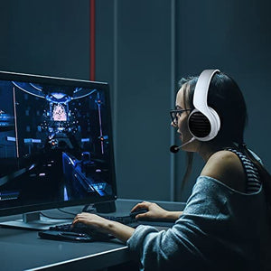 سماعة رأس لاسلكية للألعاب OCG Wireless Gaming Headset, Bluetooth Headphones with Microphone 2.4GHz USB Connection for PC, PS5,Smartphone,MacBook,Notebook,Tablet 50mm Drivers Gamer Wireless Headsets