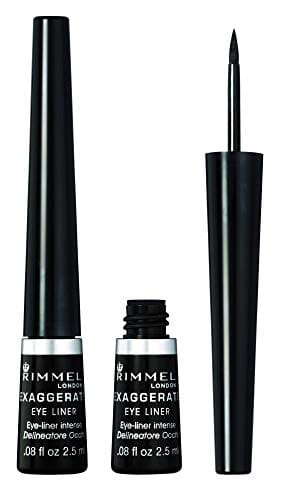 قلم تحديد عيون سائل برأس من اللباد من ريميل Rimmel Exaggerate felt tip liquid eyeliner, 2 Count, Black