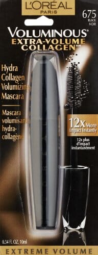 ماسكارا لوريال باريس فولومينوس كولاجين فوليوم فوليوم قابلة للغسل أسود L'Oréal Paris Voluminous Extra Volume Collagen Washable Mascara, Black, 0.34 fl. oz.