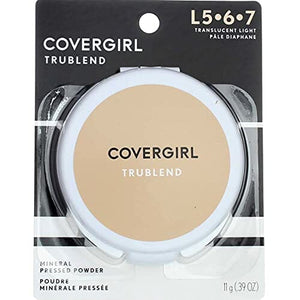 مسحوق مضغوط خفيف شفاف [2] CoverGirl Trublend Minerals Pressed Powder, Translucent Light [2], 0.39 oz (Pack of 7)