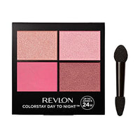 ريفلون ظلال العيون الرباعية لوحة ظلال طويلة الأمد مع ظلال انتقالية REVLON ColorStay Day to Night Eyeshadow Quad, Longwear Shadow Palette with Transitional Shades and Buttery Soft Feel, Crease & Smudge Proof, 565 Pretty, 0.16 oz (Pack of 2)