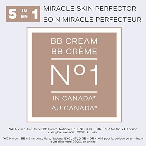 كريم سكين ميراكل سكين بيرفيكتور من غارنييه خفيف ومتوسط Garnier Skin Renew Miracle Skin Perfector B.B. Cream, Light and medium, 2.5 Fluid Ounce