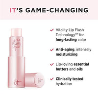 مرطب شفاه مضاد للشيخوخة IT Cosmetics Je Ne Sais Quoi Lip Treatment - Anti-Aging Lip Balm - Reacts with Your Lips to Create a Customized Color - With Essential Oils & Antioxidants - 0.11 oz (Perfect Pink)