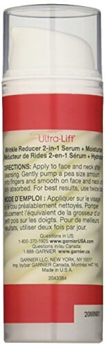 مرطب ومصل مضاد للشيخوخة من غارنييه سكين أكتيف الترا ليفت أبيض Garnier SkinActive Ultra-Lift Anti-Aging Moisturizer & Serum, 1.7 Ounce, White, 2 Count