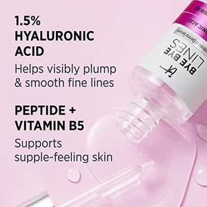 مصل حمض الهيالورونيك - يملأ البشرة وينعم الخطوط الدقيقة بشكل واضح  IT Cosmetics Bye Bye Lines 1.5% Hyaluronic Acid Serum - Visibly Plumps Skin & Smooths Fine Lines In 2 Weeks - With Peptide + Vitamin B5 - For All Skin Types - Vegan Formula - 1 fl oz