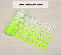 غطاء لوحة مفاتيح سيليكون Silicone Keyboard Cover Skin for Acer Aspire 5 Slim Laptop A515-46 A515-45/45G A515-56/56T/56G A515-55 A515-55T/55G A515-54/54G A515-53/53G/53K A515-52 A515-45/45G, Ombre Green