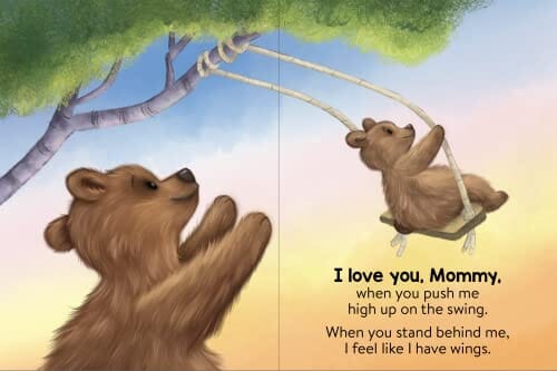 أنا أحبك يا أمي - كتاب أطفال مبطن - أمي والدب الصغير I Love You, Mommy - Children's Padded Board Book - Mom and Baby Bear