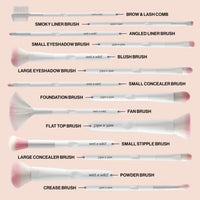 فرشاة للحواجب والقلم من ويت أند وايلد فرشاة تحديد بزاوية مسطحة للمكياج wet n wild Eyebrow and Liner Brush, Flat Makeup Angled Liner Brush, Ultra-Thin Precision, Soft Fibers