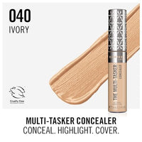 ريميل لندن خافي عيوب متعدد المهام Rimmel London, Multi-Tasker Concealer, 040 Ivory, Crease-Proof, Transfer-Proof, Waterproof, Up To 24-Hour Wear, Vegan Formula, 0.33oz