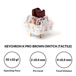 لوحة مفاتيح ميكانيكية سلكية Keychron V1 Wired Custom Mechanical Keyboard, 75% Layout QMK/VIA Programmable Macro with Hot-swappable Keychron K Pro Brown Switch Compatible with Mac Windows Linux (Frosted Black - Translucent)