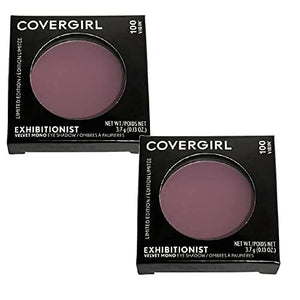 مجموعة ظلال عيون من كوفرجيرل مكونة من 2 ظل عيون مخملي أحادي اللون COVERGIRL Pack of 2 Exhibitionist Velvet Mono Eye Shadow, Vibin' 100