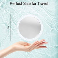 مرآة مكبرة 30 مرة من مياديفا لسهولة التركيب MIYADIVA 30X Magnifying Mirror Suction Cup for Easy Mounting, Use for Makeup Mirror, Travel Stick on Shower Mirror for Plucking Eyebrows 6 Inch