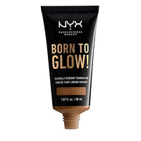 كريم أساس متوهج بشكل طبيعي - (متوسط غامق مع درجة حرارة دافئة) NYX PROFESSIONAL MAKEUP Born To Glow Naturally Radiant Foundation - Sienna (Medium Deep With Warm Undertone)