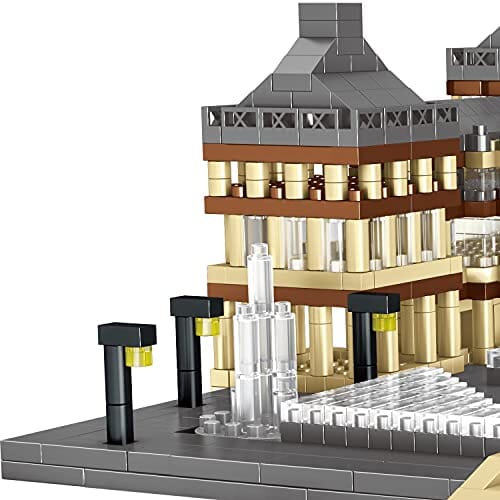 مجموعة مكعبات بناء متحف اللوفر باريس TzFioy Paris Louvre Museum Building Blocks Set (3377Pcs) Famous World Architecture Educational Toys Micro Bricks for Kids Adults