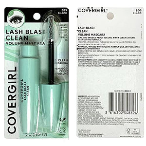 مجموعة من 2 ماسكارا كوفر جيرل لاش بلاست كلين فوليوم Pack of 2 CoverGirl Lash Blast Clean Volume Mascara, Black 805