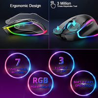 ماوس ألعاب لاسلكي بينغو BENGOO KM-2 Wireless Gaming Mouse, Computer Mouse USB Wireless Mouse with 7 Programmed Buttons 3 Adj