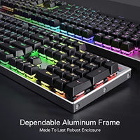 لوحة مفاتيح ألعاب بإضاءة خلفية Redragon K556 PRO Upgraded Wireless RGB Gaming Keyboard, BT/2.4Ghz Tri-Mode Aluminum Mechanical Keyboard w/No-Lag Connection, Hot-Swap Linear Quiet Red Switch