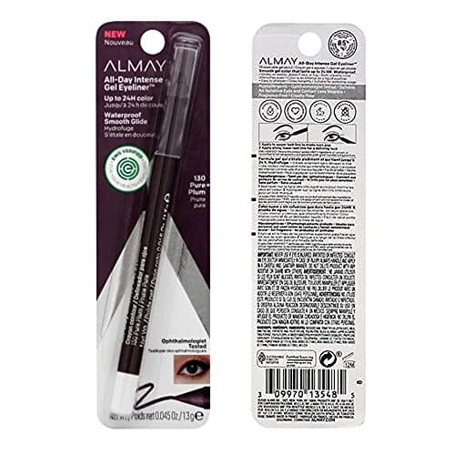 مجموعة مكونة من قطعتين من محدد عيون جل مكثف طوال اليوم من ألماي Pack of 2 Almay All-Day Intense Gel Eyeliner, Pure Plum 130