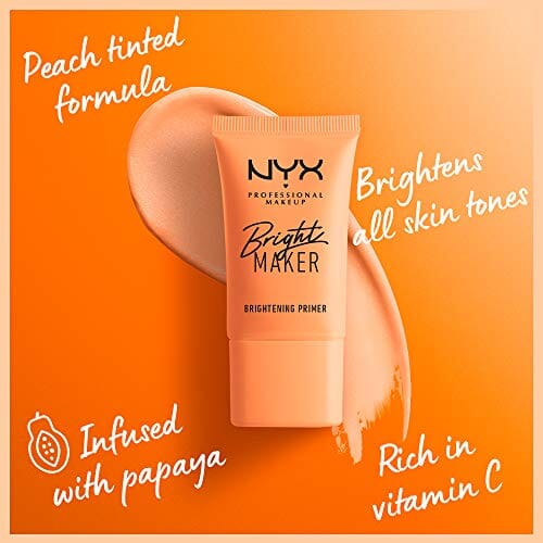 برايمر برايت ميكر لتفتيح البشرة برايمر نباتي للوجه NYX PROFESSIONAL MAKEUP Bright Maker Brightening Primer, Vegan Face Primer