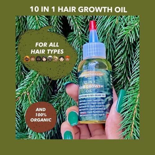 زيت نمو الشعر (2-Pack) 10 in 1 Hair Growth Oil (2 Oz) | Formulated With African Chebe Powder For Extreme Hair Growth, 2 Fl Oz (Pack of 1), 2.0 ounces