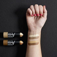 قلم تحديد المكياج من ميبيلين نيويورك قلم كونتور متوسط الظل Maybelline New York Makeup Facestudio Master Contour V-Shape Duo Stick, Medium Shade Contour Stick, 0.24 oz