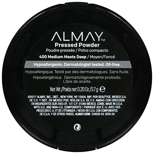 بودرة مضغوطة متوسطة الحجم وعميقة (قد تختلف التعبئة) (عبوة من قطعتين) ALMAY Pressed Powder Medium Meets Deep (Packaging May Vary) (Pack of 2)