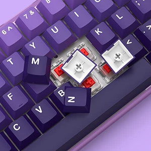 لوحة مفاتيح متدرج باللون البنفسجي dagaladoo XVX Upgrade 132 Keys Gradient Purple Keycaps, Cherry Profile PBT Double Shot Keycaps Full Set, Custom Keyboard Keycaps for 60% 65% 75% 100% Cherry Gateron MX Switches Mechanical Keyboard