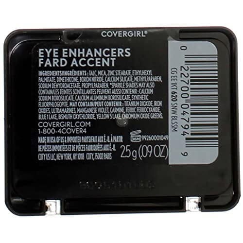 معززات العين، مجموعة واحدة من ظلال العيون CoverGirl Eye Enhancers 1 Kit Eye Shadow, Snow Blossom [620] 0.09 oz (Pack of 4)