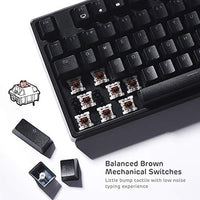 لوحة مفاتيح الألعاب الميكانيكية RK ROYAL KLUDGE RK87 Sink87G RGB Wireless TKL Mechanical Gaming Keyboard, 87 Keys No Numpad Tenkeyless Compact 2.4G Wireless Keyboard with Tactile Brown Switches, Exceptional Macro Settings