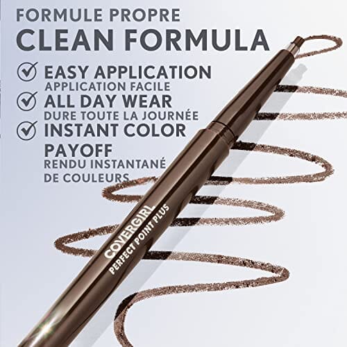 محدد عيون بيرفكت بوينت بلس من كوفرجيرل - قلم تحديد العيون - توفي COVERGIRL Perfect Point Plus Eyeliner – Eyeliner Pencil - Toffee, 230mg (0.008 oz)