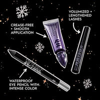 مجموعة هدايا مكياج Urban Decay x Robin Eisenberg Good to Go Mini Holiday Makeup Gift Set - Includes Travel-Size Eyeshadow Primer Potion, 24/7 Glide-On Eye Pencil & Perversion Mascara