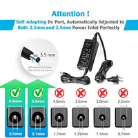 قابس مهايئ مصدر طاقة تيار متردد تيار مستمر Chanzon 12V 5A 60W UL Listed AC DC Power Supply Adapter 2.1x5.5 2.5x5.5 Plug (Input 110V-220V, Output 12 Volt 5 Amp 60 Watt) Converter LED Driver Lighting Transformer for 12 V 5 A LED Strip CCTV