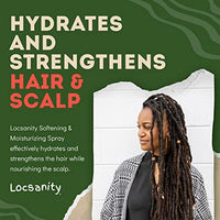 بخاخ لوكانيتي للترطيب اليومي Locsanity Daily Moisturizing Loc Spray for Dreads - Passion Fruit Hair Scalp Moisturizer, Dreadlock Spray - Refreshening Spray for Locs, Dreadlocks, Sisterlock, Microlock - Controls Frizz, Oil-Free