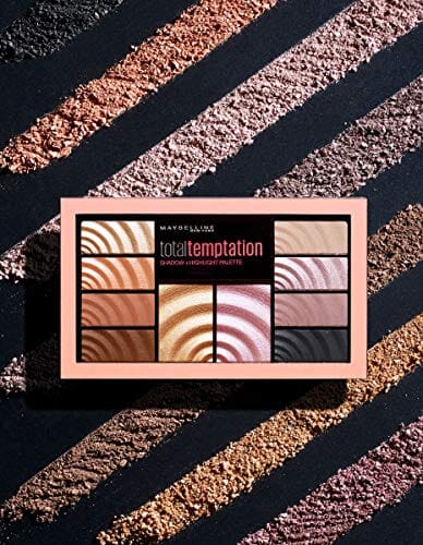 ظلال عيون توتال تيمبتيشن من ميبيلين + باليت هايلايت Maybelline Total Temptation Eyeshadow + Highlight Palette, 0.42 oz.