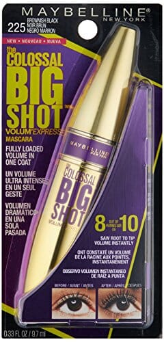 ماسكارا مايبيلين نيويورك فوليوم اكسبرس ذا كلوسال بيج شوت قابلة للغسل Maybelline New York Volum' Express The Colossal Big Shot Washable Mascara, Brownish Black, 0.33 fl. oz.