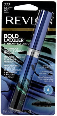 ماسكارا ريفلون بولد لاكير جرو لوشس + فوليوم ماسكارا - WP اسود بني (223) - 0.24 اونصة Revlon Bold Lacquer Grow Luscious Length+Volume Mascara - WP Blackened Brown (223) - 0.24 oz