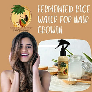 ماء الأرز لنمو الشعر Rice Water For Hair Growth, Rice Water, Hair Growth Spray, Hair Growth Serum, Hair Growth for Women, Rice Water for Hair, Hair Loss Treatments for Women, With Biotin (Vanilla Cedarwood, 4 OUNCES)