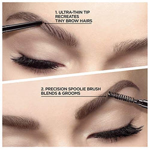 لوريال باريس قلم تحديد الحواجب L'Oreal Paris, Brow Stylist Dark Brunette Definer Pencil