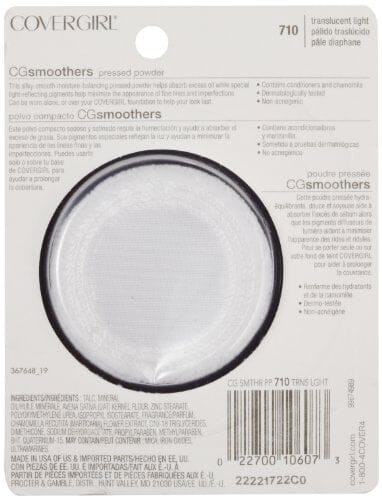 بودرة أساس مضغوطة من كوفر جيرل CoverGirl Smoothers Pressed Powder Foundation Translucent, Light(N)710, 0.32-Ounce Packages (Pack of 2)