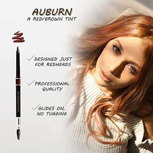 محدد حواجب قابل للسحب ومقاوم للماء Just for Redheads Water-Proof Retractable Brow Liner - Auburn