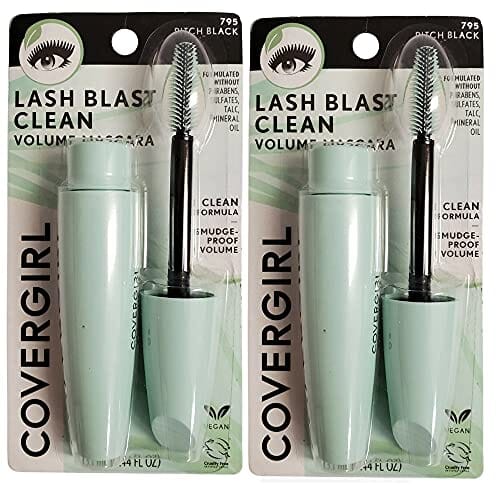 مجموعة من 2 ماسكارا كوفر جيرل لاش بلاست كلين فوليوم Pack of 2 CoverGirl Lash Blast Clean Volume Mascara, Pitch Black 795