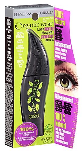 ماسكارا لتعزيز الرموش من أصل طبيعي 100% من فيزيشنز فورمولا أورجانيك وير Physicians Formula Organic Wear 100% Natural Origin Lash Boosting Mascara, Black, 0.26 Ounce