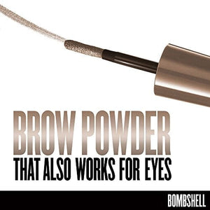 كوفرجيرل - بودرة بومبشيل باو دير للحواجب والخط COVERGIRL Bombshell POW-der Brow & Line Eyebrow Powder Medium Brown 810, .24 oz (packaging may vary)