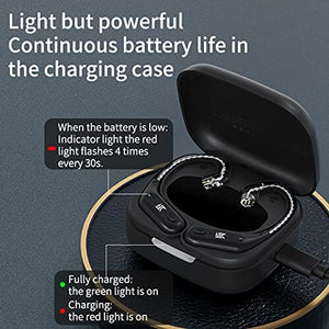 محول بلوتوث لاسلكي CCA KZ AZ09 Bluetooth 5.2 Module IEM Bluetooth Adapter Wireless Waterproof Ear Hook Extra Long Battery Life Bluetooth Cable for KZ ZS10 PRO/ZSN Pro X/ZSN PRO/ZSX/AS12/AS16/ZAX CRA/C12(C pin)