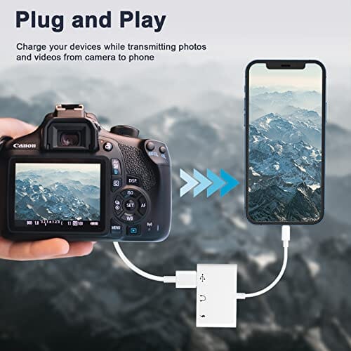 محول يدعم منافذ متعددة ‏ adapter-amUWECAN USB C to USB Adapter, 3 in 1 USB C to USB A OTG Adapter with 3.5mm Headphone Audio Jack and 60W PD Fast Charging Port, USB-C Splitter Compatible with Most Type-C Phones, iPad Pro, Laptops