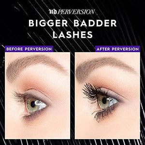 ماسكارا تكثيف الرموش Urban Decay Perversion Volumizing Mascara - Lengthening + Lifting Eye Makeup - for Bold, Buildable, False-Lash Look - with Proteins & Amino Acids to Support Eyelash Growth – Intense Black